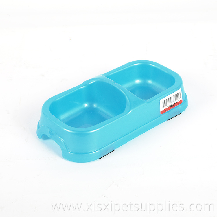 Dog Bowls Fancy Double Pets Plastic Bowls Puppy Food Cups Wholesale Dog Bowl